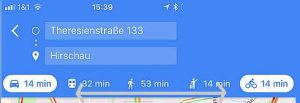 Handy-Navigation: Routing, Google 8a